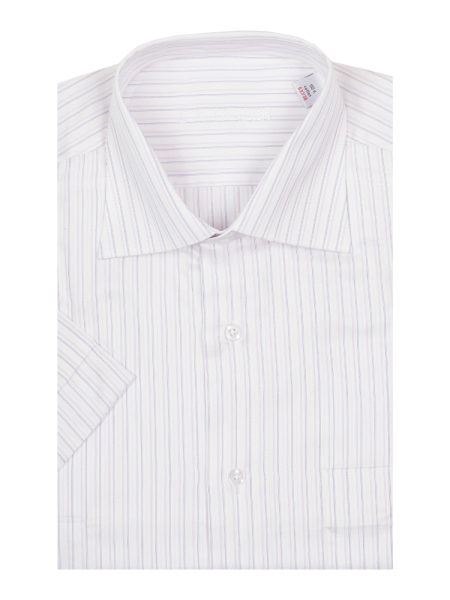 Сорочка, SMT, КР, в полоску, классика (75, Сиреневый, 37/38)