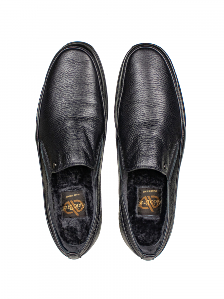 Слипоны, Aldo Brue (Черный, 42, 100% кожа олень)