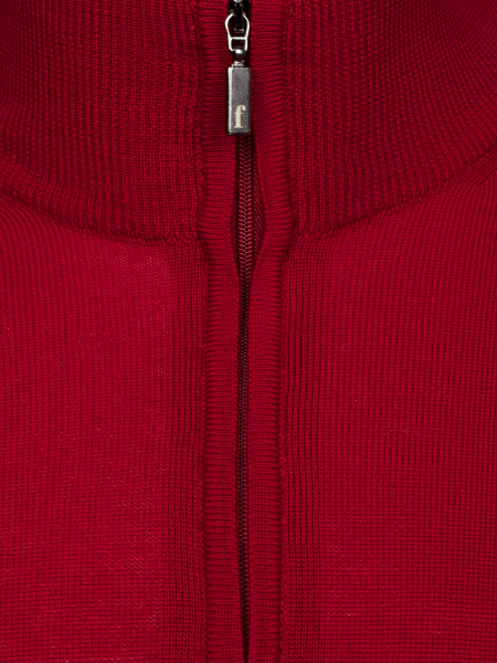 Джемпер, стойка, молния, дл/рукав (029, Бордовый, 46 - XS)