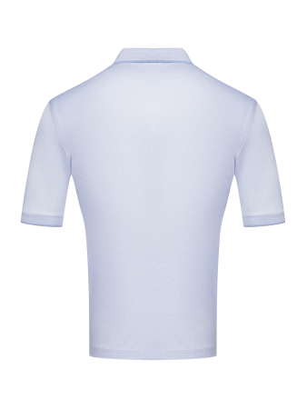 Поло однотонное, короткий рукав, рубчик (447, Сиреневый, 48 - S  рукав 28 см)