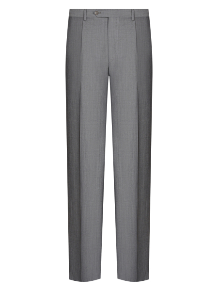 Брюки, Ravazzolo, средне-притал., с защипами, сетка (80405, Темно-серый, 52 , R)