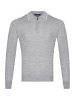 Поло на молнии, дл/рукав, кант на воротнике (823, Серый/Пепельный кант, 58 )