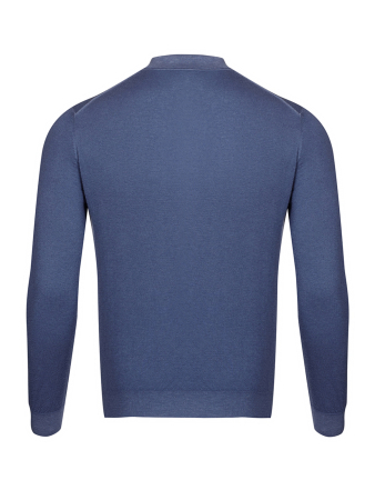 Поло, на пуговицах, длин. рукав (7006, Темно-синий, 58 - 3XL)