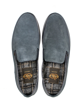 Слипоны, Aldo Brue (Серый, 41,5, 60% замша(коза), 40% наппа)