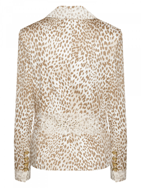 Жакет, Elisa Fanti, леопард (Белый, 40)