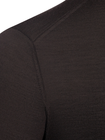 Джемпер, круглый ворот, дл/рукав (048, Темно-коричн., 52)