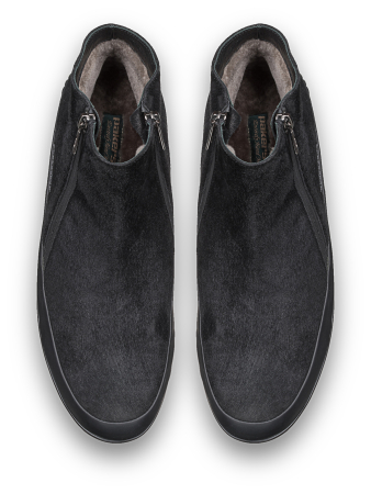 Полусапоги, Pakerson (999, Черный, 40, 100% мутон, Кожа 100% замша)