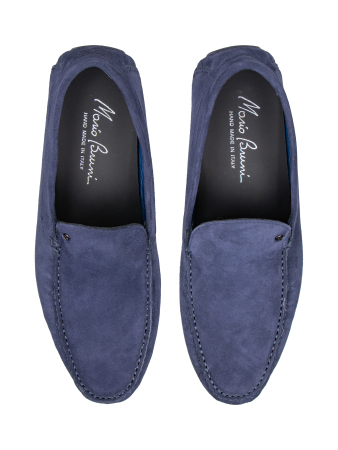 Мокасины Camoscio, Mario Bruni (Синий, 40)