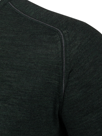 Джемпер, круглый ворот , дл/рукав (829, Темно-зеленый, 52)