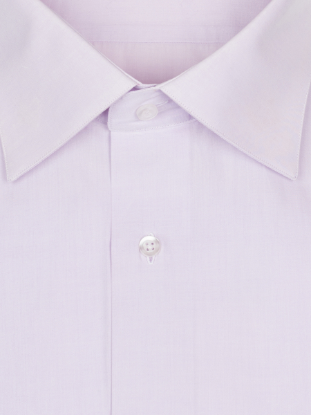 Сорочка, SMT, ДР, под запонки, однотон. (75, Сиреневый, 39/40)