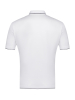 Поло Schiatti, ворот с окантовкой, кор/рукав, однотон. (3608, Белый, 58-3XL     рукав 25 см)