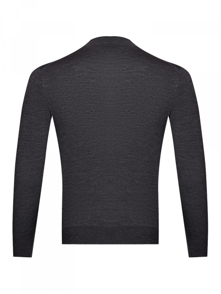 Джемпер , ворот стойка, дл/рукав (116, Темно-серый, 46 - S)