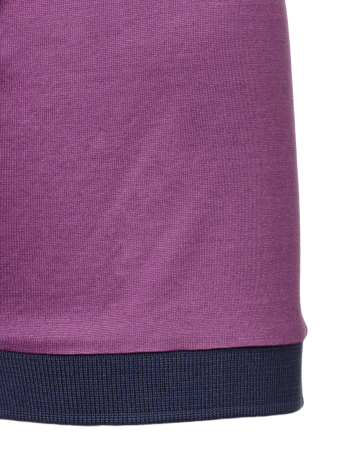 Поло однотонное, короткий рукав (768, Фиолет./Темно-синий, 56 - XXL  рукав 25 см)