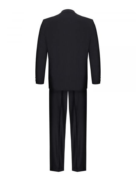 Костюм, BOLT, Jaguar, классика, однотон., 3 пугов., 2шл. (19, Черный, 48, 6)