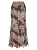 Юбка, Modyva, цветы (791, Коричневый, 40)