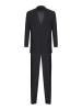 Костюм, Cacharel, классика, полоска, 3 пугов./прорез.карм.с клап., 2шл, б.кл.с манж. (001, Черный, 58 - 3XL, 6)