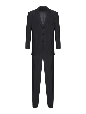 Костюм, Cacharel, классика, полоска, 3 пугов./прорез.карм.с клап., 2шл, б.кл.с манж. (001, Черный, 58 - 3XL, 6)