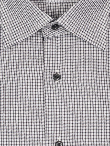 Сорочка, Verita, ДР, классика, SF, в клетку (016, Черный, 43/44)