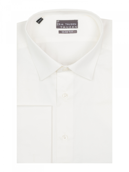 Сорочка, SMT, ДР, Monte Carlo, SF, под запонки, однотонная (08, Молочный, 37/38)