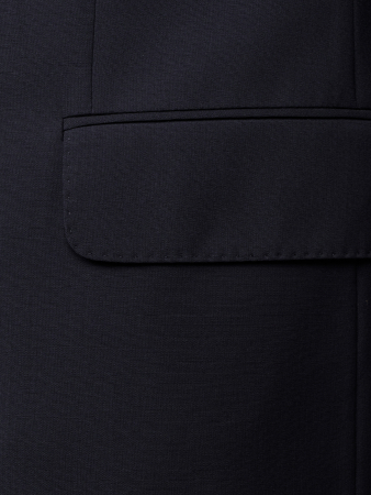 Костюм, Jaguar, классика, однотон., 3 пугов./1борт, 2шл (29, Темно-синий, 58 , 6)