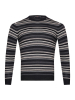 Джемпер, круглый ворот, в полоску (484, Черный, 48 - S )