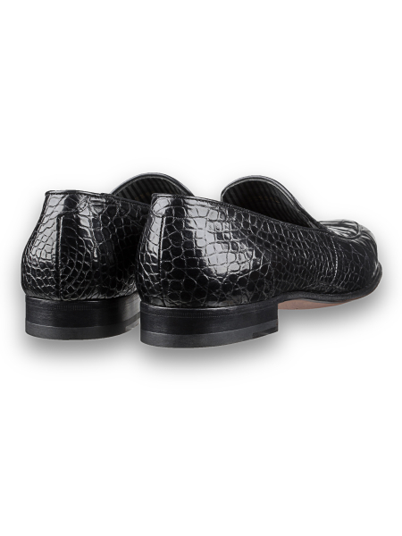 Лоферы, Pakerson (999, Черный, 41, 100% кожа, Кожа 100% Аллигатор)