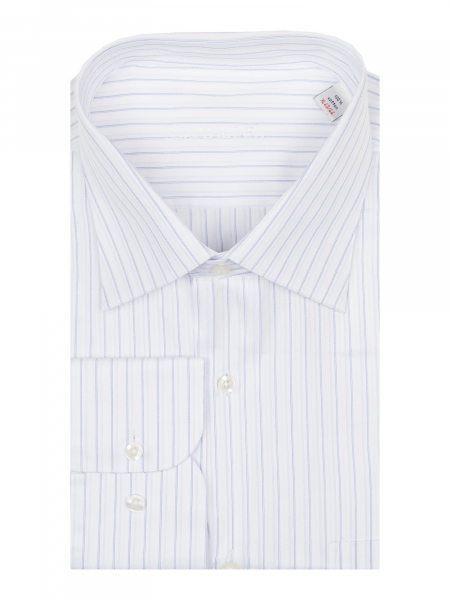 Сорочка, SMT, ДР, в полоску (21, Голубой, 45/46)