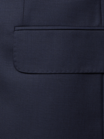 Костюм, Jaguar, классика, однотон., 3 пугов., 2шл (29, Темно-синий, 44, 6)