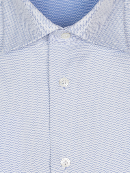 Сорочка, Jaguar, ДР, классика, елочка (22, Голубой, 37 (14 1/2))