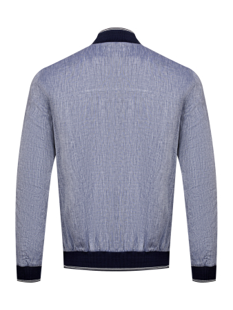 Ветровка, Schiatti, на молнии, на резинке, заплатки на рукавах, MALVITO (4017, Синий, 60)