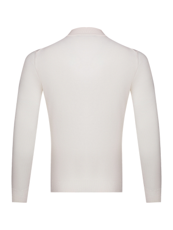 Джемпер, стойка, однотон., дл/рукав (001, Белый, 54 - XL)