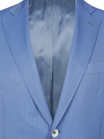Пиджак, средне-притал., одноборт., сетка, 2 пуг. (16703, Голубой, 52 , R)