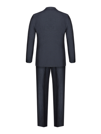 Костюм, Ravazzolo, классический, однотон., 3 пугов., 2шл (43640, Темно-синий, 50, R)