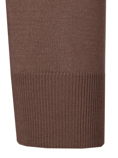 Джемпер, круглый ворот, длин. рукав, однотон. (048, Шоколад, 56)