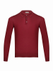 Поло на пуговицах,  однотон., дл/рукав (007, Бордо, 52 )