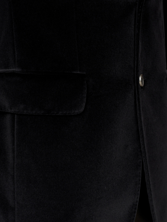 Пиджак, Jaguar, велюр (19, Черный, 48 - S , 8)