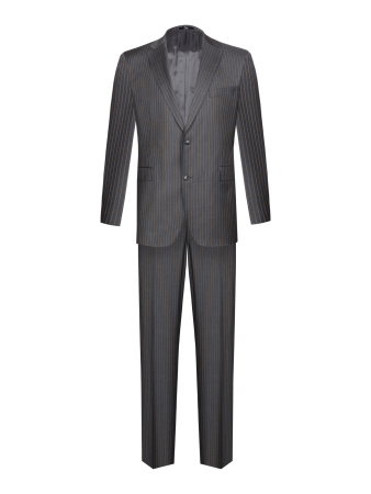 Костюм, GRAHAM, Jaguar, классика, полоска., 2 пугов., 2шл (18, Серый, 48, 6)