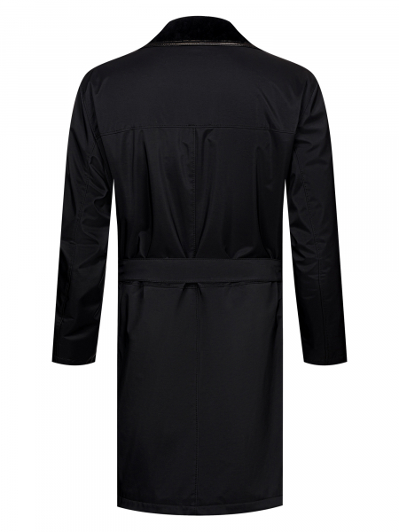 Пальто Schiatti, водоотталк., ягненок (Черный, 60 - 4XL)