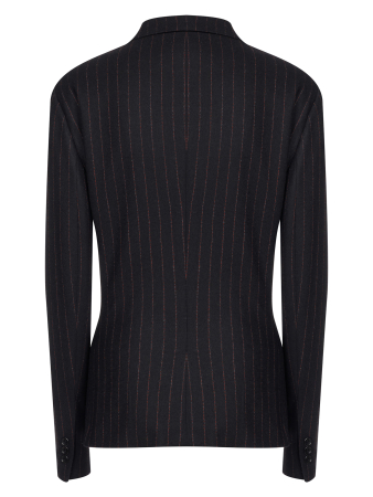 Жакет, U.S.Polo, в полоску (001, Черный, 44)