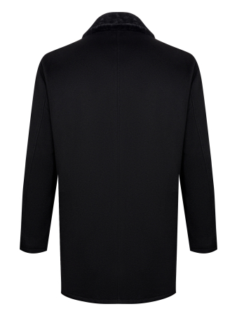 Пальто, кашемировое, подстежка ягненок (00510, Черный, 64- 6XL   )