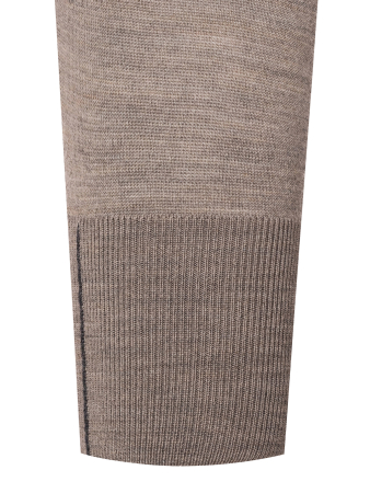 Поло, на пуговицах, дл/рукав (161, Темно-бежевый, 58)