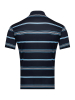 Поло в полоску, короткий рукав (250, Синий, 52 - L  рукав 25 см)