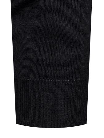 Поло на пугов., однотон., дл/рук. (002, Черный, 48 - S)