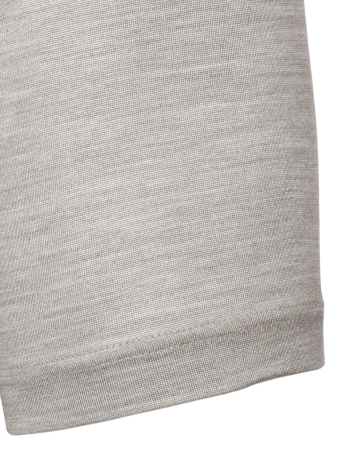 Поло однотонное, ворот  с окантовкой, кор/рукав (336, Бежевый/Белый, 58-3XL  рукав 24 см)