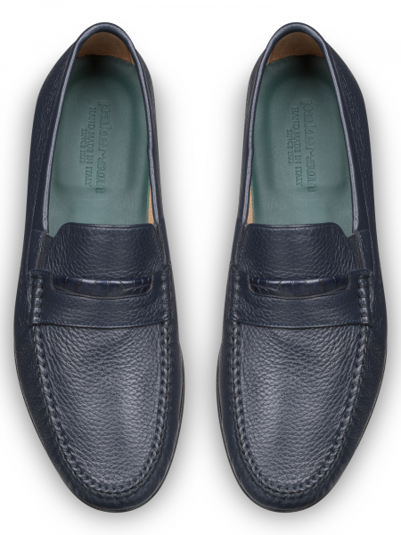 Мокасины, Pakerson (702, Индиго, 39, 100% кожа, 100% кожа олень)