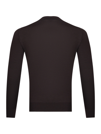 Поло, на пуговицах, дл/рукав (163, Темно-коричн., 48)