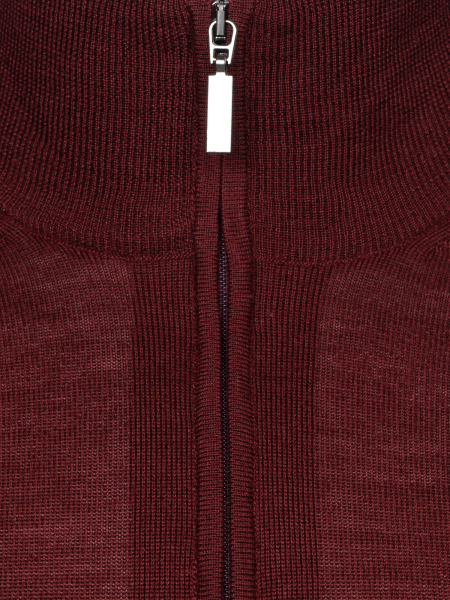 Джемпер, ворот - стойка , на молнии, дл/рук. (007, Темно-бордо, 56)