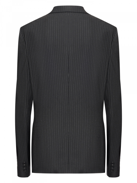 Жакет, U.S.Polo, в полоску (050, Темно-серый, 42)