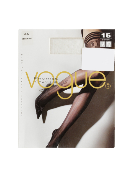 Чулки, Promise Stay Up, 15 den (0283, Белый, M/L, 15 den)