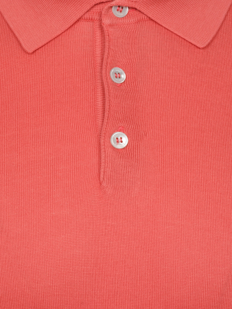 Поло SLIM, на пуговицах, короткий рукав, однотонное (024, Терракотовый, 50)